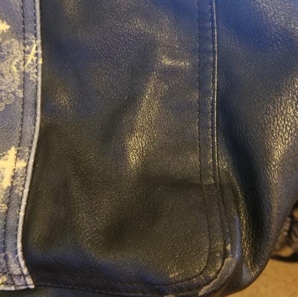 Faux Leather Inspirational Faith Hope Love Satchel - Picture 9 of 16